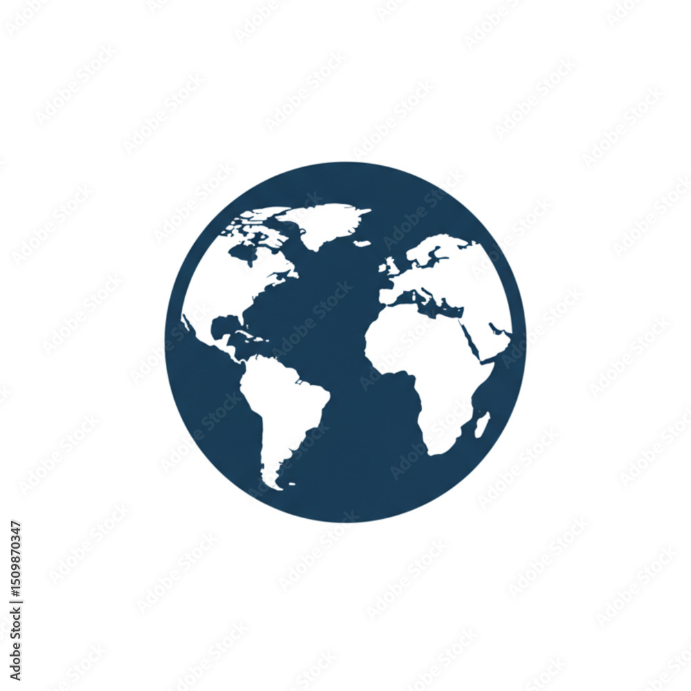 Fototapeta premium globe on white