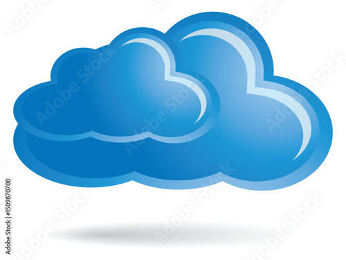 3d weather icons, render style sun, cumulus and snowflakes. Trendy fluffy bubbles clouds, wind symbol, raindrops. Pithy isolated vector set