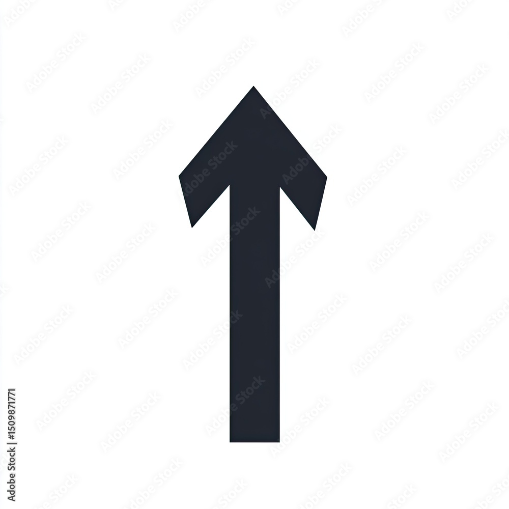 Simple upward pointing arrow Simple upward pointing arrow