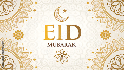 Happy Eid-Al-Adha Mubarak vector template, Eid-Al-Adha greeting card, vector illustration.