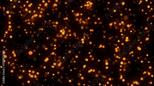 Cinematic Falling Fire Particles -1 (NMPLID_00010). Background is perfectly looped and can be repeated to the long you need.