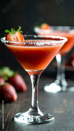 Refreshing strawberry margaritas summer cocktails frozen drinks