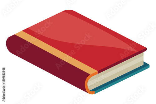    A book vector art illustration.

