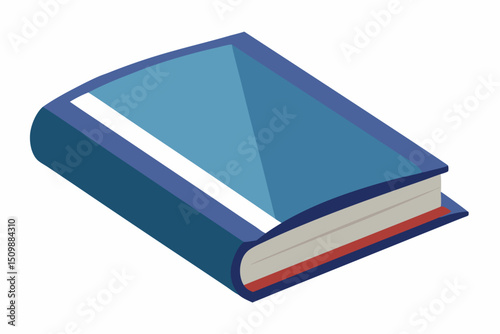    A book vector art illustration.

