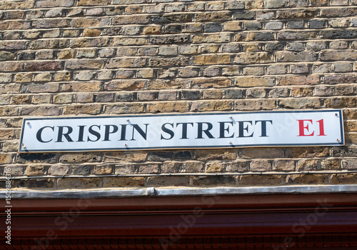 Crispin Street Sign in London