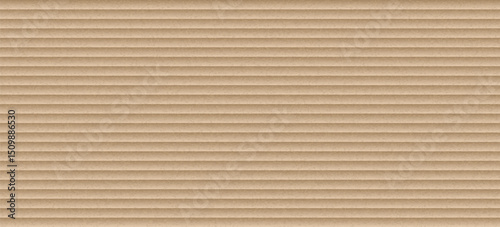 Brown cardboard with striped pattern. Texture of recycle paper box in vintage style. Paper sheet abstract background. Vector EPS 10