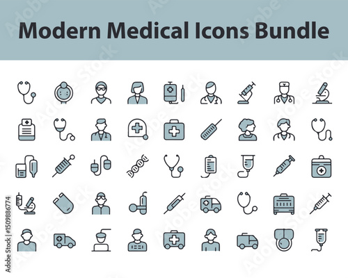 Medical Icons Set with Symbols