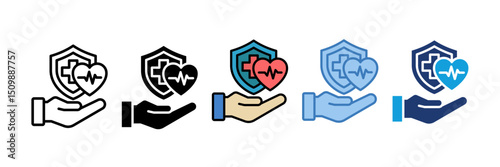 Health Insurance Icon Element For Design