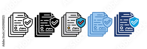 Document Icon Element For Design