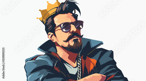 Powerful Boss, Corporate Authority, Leadership, Success, Business Executive, Management, Flat Vector