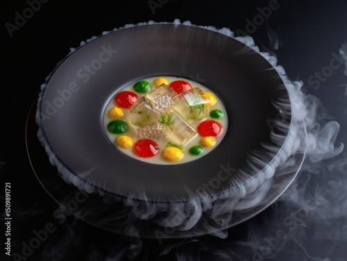 Elegant Gourmet Dessert Cubes A Culinary Masterpiece of Exquisite Flavors and Textures photo