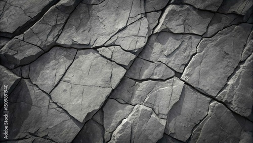 Gray rock texture background pattern with cracks and crevices for graphic design and wallpapers use
