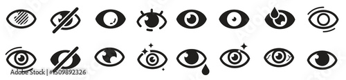 eyes icon optical care symbols eyesight vision cataract blinds good looking medicine pictures search.