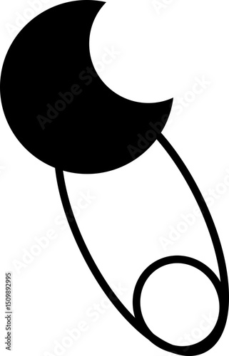 baby pin element silhouette illustration.svg