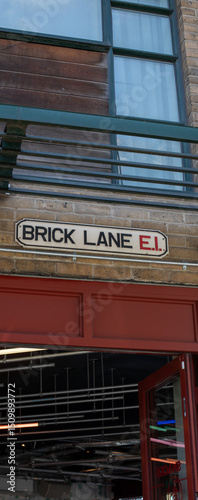 Brick Lane Street Sign in London