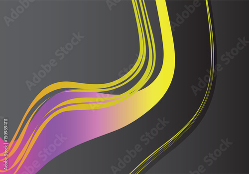 Abstract geometric lines pattern on black background. Elegant dark gray color with textured modern design uses for  book page, paintings, printing, mobile backgrounds, book, covers, screen savers, web