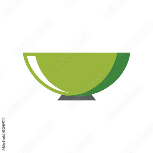 Bowl with sauces isolated silhouette logo vector illustration isolated on white background