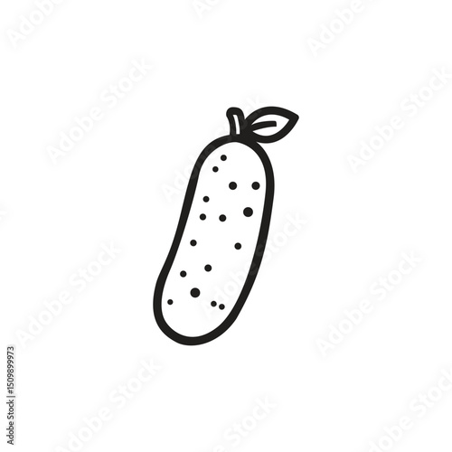 Cucumber vector logo template
