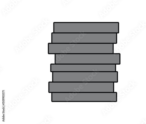 High-Resolution Stack of Books Illustration Perfect for Education, Literature, and Knowledge Themes