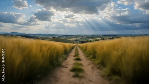 landscape with river and sky