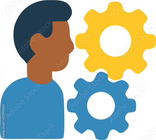 Collaboration synergy vector illustration