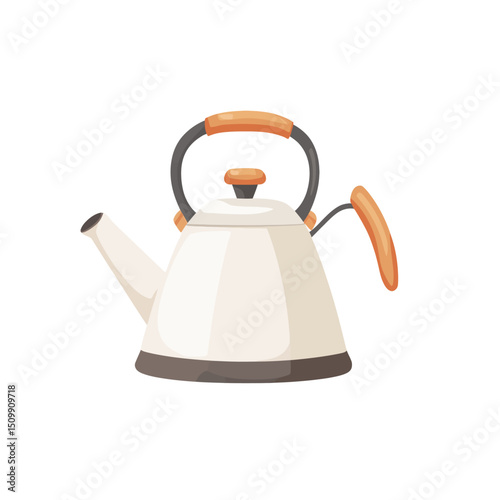 Kettle isolated white background 