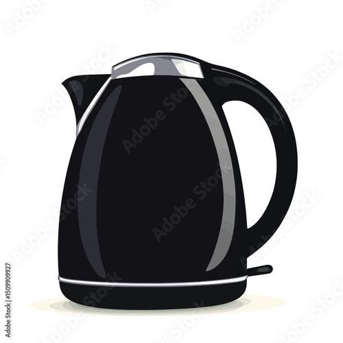 Black kettle isolated 