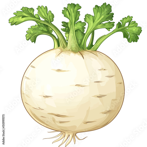 Kohlrabi on white 