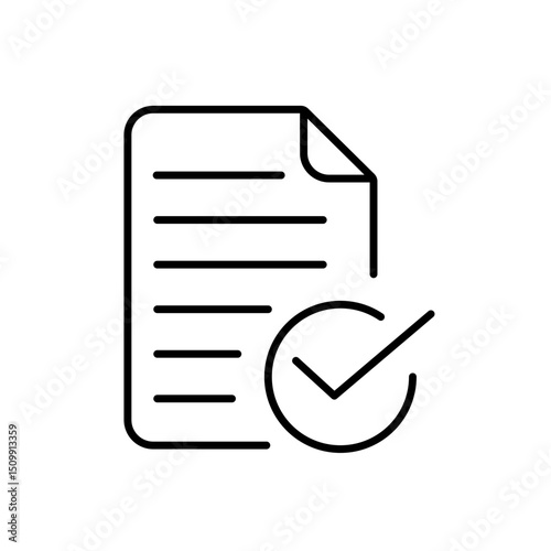 Medical report verification icon used in diagnostic dashboards and health tech interfaces