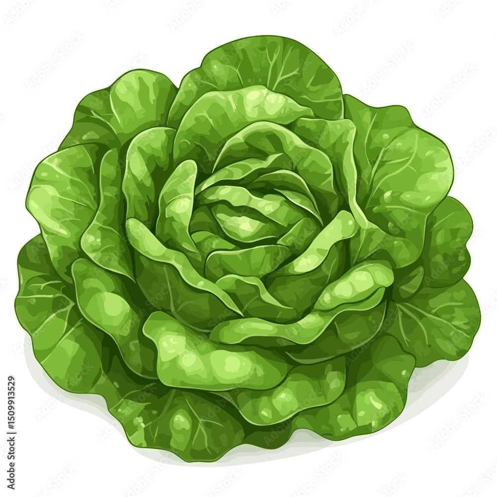 Obraz premium Lettuce on white 