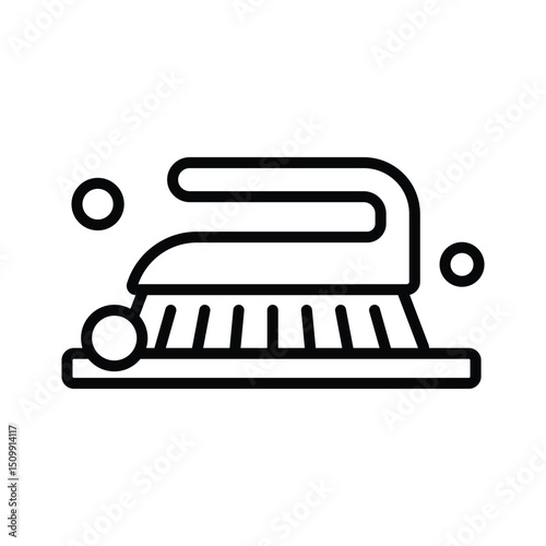 scrub brush icon vector design template simple and clean