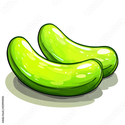 Lima bean isolated 
