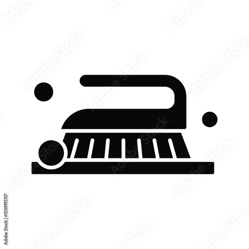scrub brush icon vector design template simple and clean