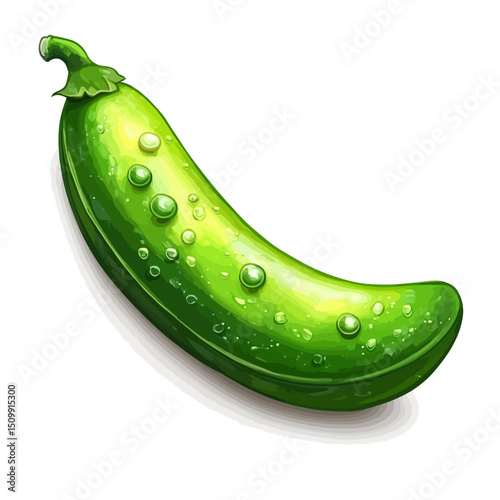 Lima bean isolated on white 