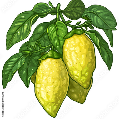 Vector lime tree 
