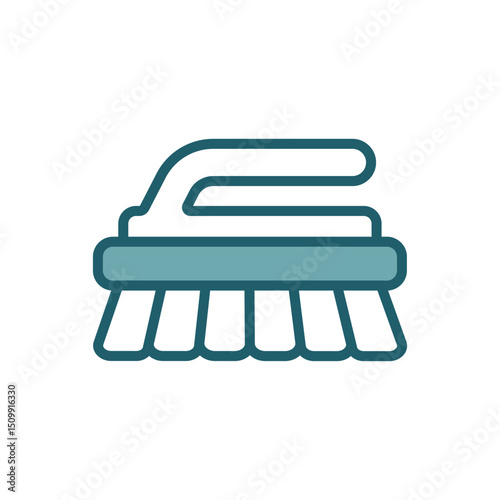 scrub brush icon vector design template simple and clean