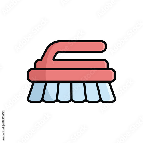 scrub brush icon vector design template simple and clean