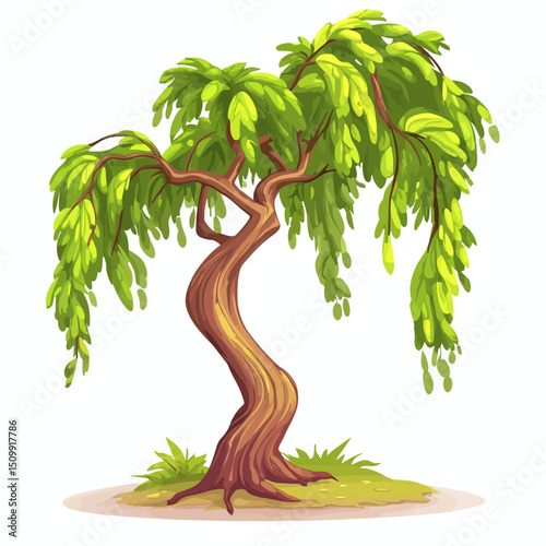 Linden tree vector 