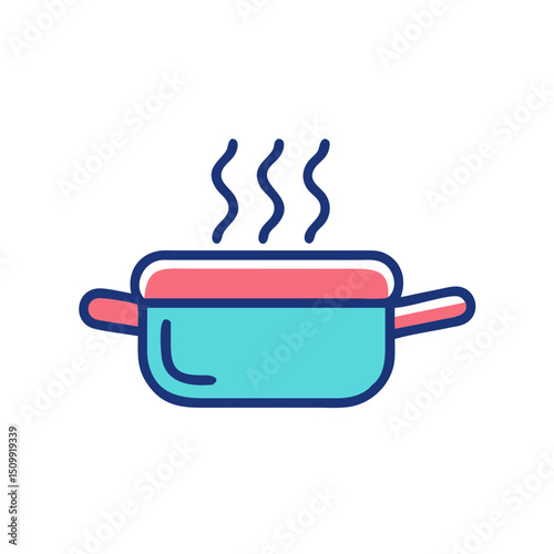 Cook Pan Icon Illustration Vector