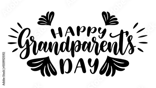 Happy Grandparent's Day calligraphy lettering