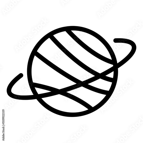 planet Line Icon