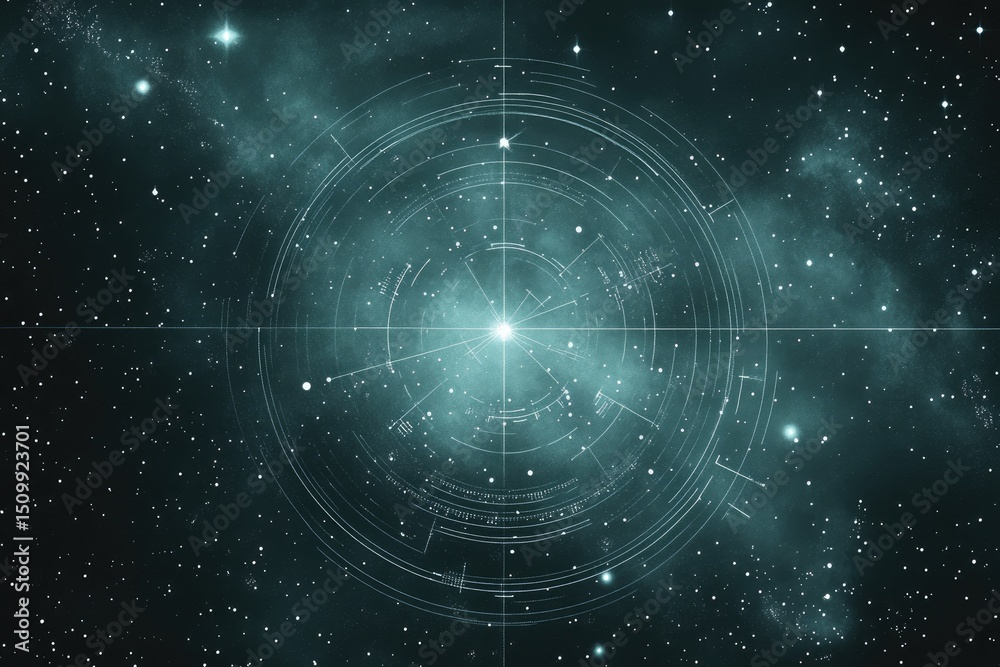 Obraz premium Cosmic interface design