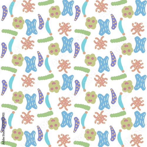 seamless pattern with kids