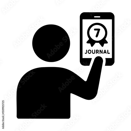 Journal tracking app icon seven days