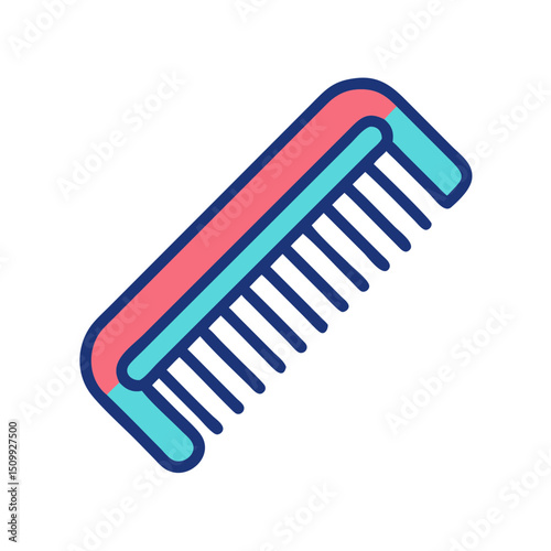 Comb for Hair Icon Illustration Vector