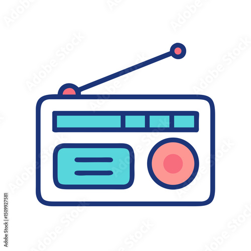 Radio Icon Illustration Vector