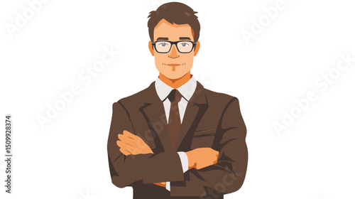Confident Businessman: Success, Leadership, Power, Achievement, Strategy, Ambition, Determination,  