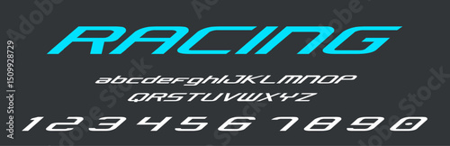 Racing lettering vector graphic apparel clothing prints eps svg png. Typography Fonts graphics designs posters stickers. Download it Now in high resolution format and print it in any size	
