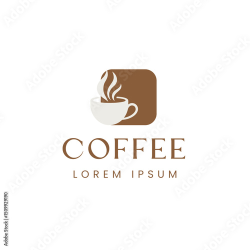 A creative logo featuring a coffee cup with floral accents, capturing the essence of a specialty roastery dedicated to artisanal flavors and aesthetics.