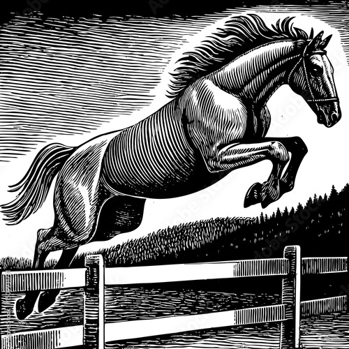 horse in the woods
